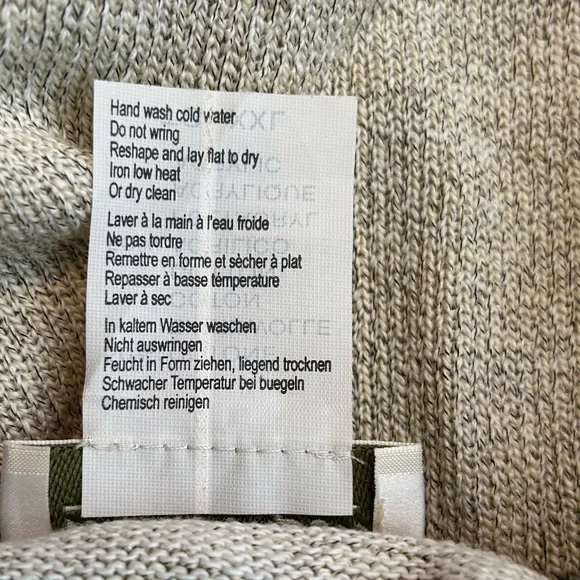 Norm Thompson Vintage Men's Cream Sweater with Multicolor Stripes Size XXL - Picture 6 of 6